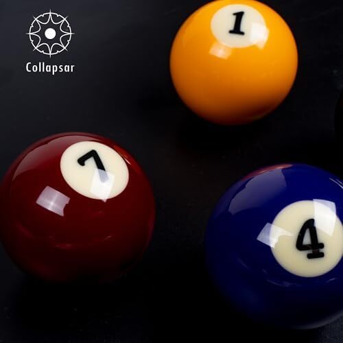 توپ های بیلیارد 2-1/4 اینچی کولاپسار لوکس 2-1/4 اینچی توپ بیلیارد به سبک چرخشی مرمری ست کامل 16 توپی (چند سبک موجود) Image