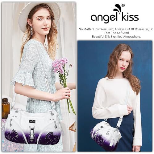 کیف دستی و کیف دستی Angelkiss Hobo برای زنان کیف دستی زنانه کیف زنانه کیف های شانه بزرگ روزانه Image