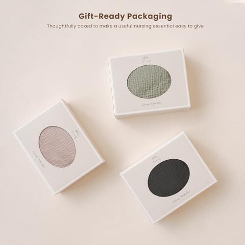 پوشش شیردهی کنسی موسلین برای شیردهی نوزاد، پوشش شیردهی ۱۰۰٪ نخی قابل تنفس با حلقه سخت برای پیشبند مادر، چادر چندمنظوره صندلی خودرو (مشکی) Image