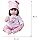 Nano Classic 16 inch 42cm Reborn Baby Doll بدن نرم پنبه ای سیلیکونی نوزاد واقعی مانند عروسک نوزاد عروسک اسباب بازی دخترانه هدیه عروسک-سفید Thumbnail