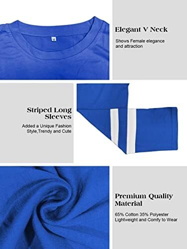 تی‌شرت زنانه یقه گرد/ویژه زنانه زنانه نیم‌آستین تی‌شرت‌های بیسبال سایز بزرگ تاپ‌های تونیک Image