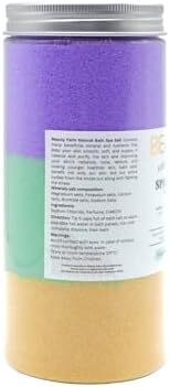 پودر مخلوط نمک بیوتی پالم اسپا 600 گرم برای پا و بدن (اسطوخودوس/طلا/نعناع) l مرطوب کننده و آبرسان طبیعی l پوست صاف و نرم Image