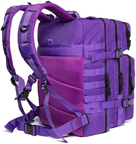 QT&QY 45L Military Tactical Backpacks Molle Army Assault Pack 3 Day Bug Out Survival Bag Hiking Treeking Rucksack Image