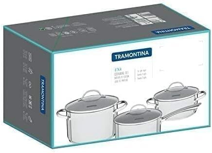 ست قابلمه استیل 6 تکه ترمونتینا اونا با کف سه لایه Image