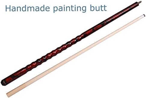 AB Earth 2-Pece 57 اینچی 13 میلی‌متری برگردان‌های استخر آمریکایی و طراحی ارگونومیک کیف جیبی چوب افرا چوب بیلیارد سفید/صورتی/قرمز/آبی/سبز/مشکی Image