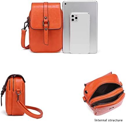 کیف تلفن کراس بادی قدیمی زنانه، کیف شانه ای کوچک مسنجر، کیف پول کیف پول نقد Image