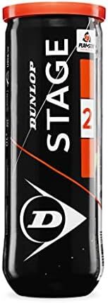 دانلوپ توپ تنیس مرحله 2 نارنجی 3 پت. 3 عدد در هر قوطی، یک اندازه Image