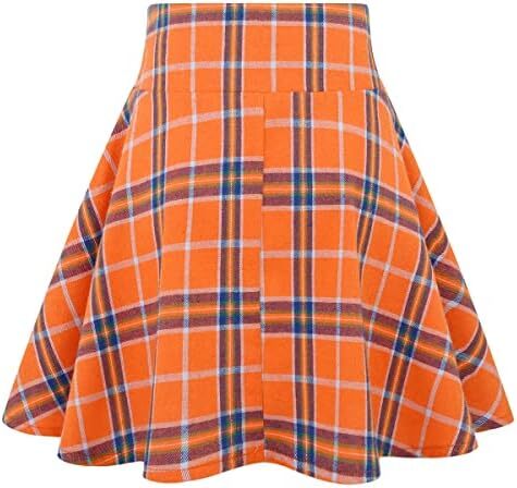 دامن های کوتاه چهارخانه گوتیک IDEALSANXUN برای دامن های چهارخانه کمر بلند زنانه Image