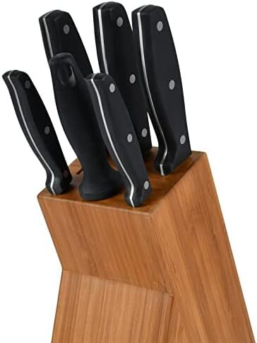 ست چاقو 7 تکه چرخشی بامبو پرستیژ، مشکی Image