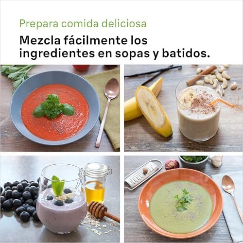 مخلوط کن دستی براون مدل MultiQuick 5 MQ 50001 M با تکنولوژی PowerBell Plus، سطل مینی ۲۱ سرعت + توربو، سیستم Easy Click Plus، مخلوط کن ارگونومیک، شفت استیل، لیوان ۶۰۰ میلی لیتری، ۱۰۰۰ وات، سفید Image