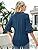 TFSDOD زنانه یقه V یقه 3/4 تاپ آستین زنگ دار یقه یقه دار پیراهن آستین دار یقه دار بلوزهای گشاد تابستانی تابستانی Thumbnail