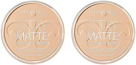 پودر فشرده مات Rimmel Rimmel Stay، کرمی طبیعی، 0.49 اونس، 2 عدد (بسته 1 عددی) Image