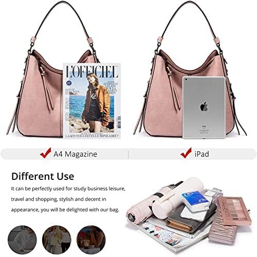 INOVERA (LABEL) کیف دستی زنانه کیف سرشانه ای با بند بلند Image