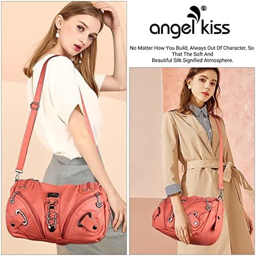 کیف دستی و کیف دستی Angelkiss Hobo برای زنان کیف دستی زنانه کیف زنانه کیف های شانه بزرگ روزانه Image