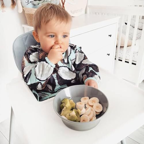 کاسه نوزاد Twistshake با درب محکم | ظروف غذایی بدون BPA برای نوزادان | بشقاب تغذیه برای کودکان 6 ماه به بالا | آموزش غذایی برای کودکان نوپا | سفید Image