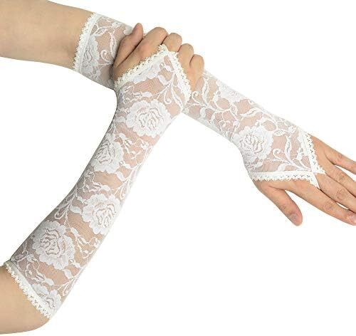 دستکش توری عروسی BABEYOND دستکش کوتاه زنانه برای مهمانی چای دستکش مچی ضیافت دستکش رقص تابستانی Image