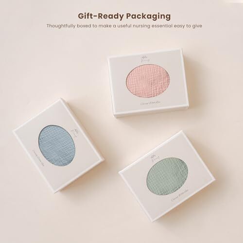 پوشش شیردهی کنسی موسلین برای شیردهی نوزاد، پوشش شیردهی ۱۰۰٪ پنبه‌ای قابل تنفس با حلقه سخت برای پیشبند مادر، چتر صندلی خودرو چندمنظوره (سبز روشن) (BRJ08) Image