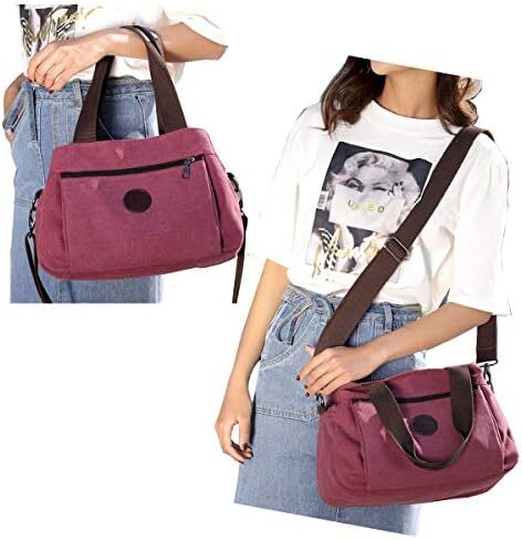 کیف دستی زنانه نایلونی سبک DOURR Hobo Handbags، کیف های چند محفظه ای Image