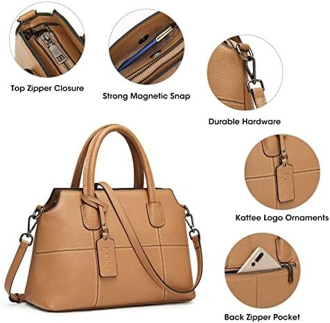 کیف های زنانه چرم اصل کتی، کیف های زنانه شانه ای ساچمه ای نرم Image