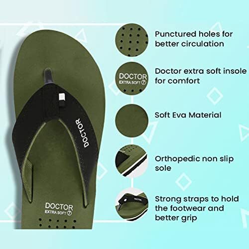دمپایی DOCTOR EXTRA SOFT Ortho Care دمپایی ارتوپدی و دیابتی Super Fit Comfort Doctor دمپایی، دمپایی دکتر، دمپایی دمپایی، اسلاید و دمپایی هاوس برای مردان D-24 Image