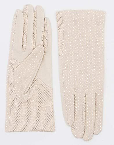 دستکش ضد لغزش رانندگی با صفحه لمسی پنبه ای محافظ UV زنانه در فضای باز Image