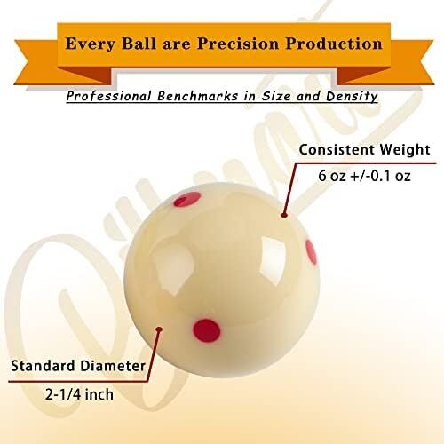 لوازم جانبی میز بیلیارد توپ بیلیارد ممتاز Billmart 2-1/10.2 سانتی متر سایز قاعده 16 ست بیلیارد توپ بیلیارد Image