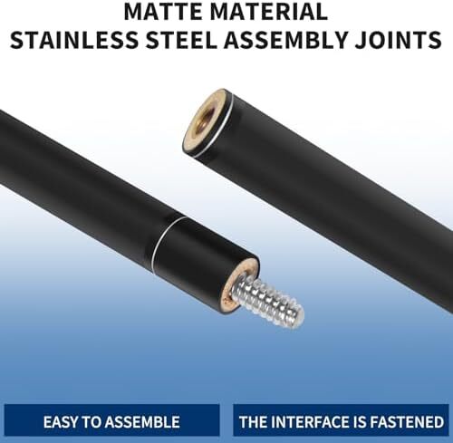 مجموعه چوب استخری Kmise از 1 چوب بیلیارد حرفه ای استخر - الگوی جوهر جاسازی شده 18،19،20 اوز استیک-ساخته شده از کامپوزیت فایبرگلاس گرافیت Image