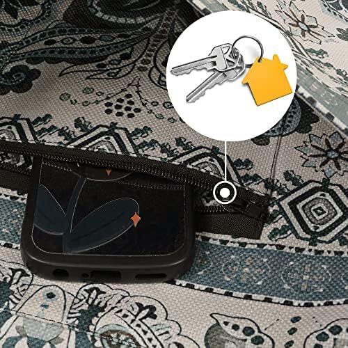 کیف مت یوگا چاپ شده مد روز با جیب کناری بزرگ و جیب زیپ دار کیف یوگا بلند و مناسب تشک های بزرگ - دارای لوازم جانبی یوگا بیشتر Image