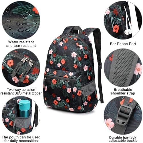 کوله‌پشتی ضدآب بسیار سبک تاشو G4Free کوچک 20 لیتری برای کمپینگ زنانه دوچرخه‌سواری مردانه Image