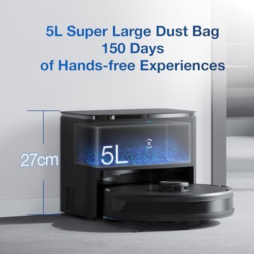 جاروبرقی رباتیک ECOVACS DEEBOT Y1 Pro Plus با ایستگاه خالی‌سازی خودکار، قدرت مکش 6500Pa، جارو و تی 2 در 1، فناوری ناوبری پیشرفته LDS و پشتیبانی از نقشه‌برداری واقعی برای چندین طبقه - 1 سال گارانتی Image