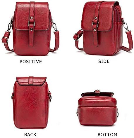 کیف تلفن کراس بادی قدیمی زنانه، کیف شانه ای کوچک مسنجر، کیف پول کیف پول نقد Image