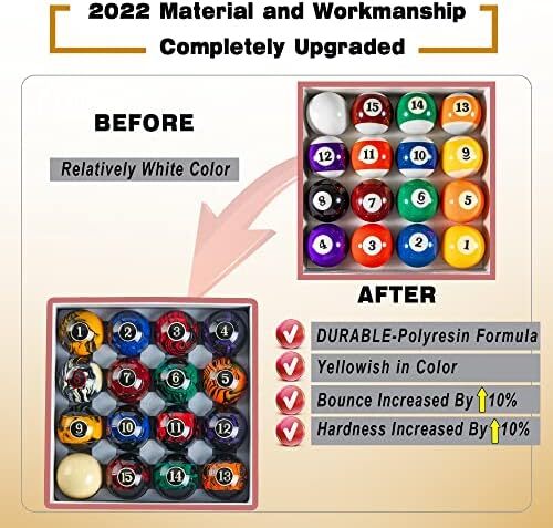 لوازم جانبی میز بیلیارد توپ بیلیارد ممتاز Billmart 2-1/10.2 سانتی متر سایز قاعده 16 ست بیلیارد توپ بیلیارد