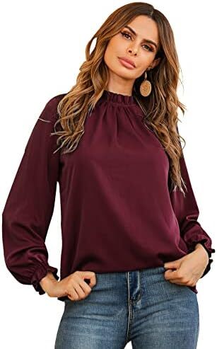 پیراهن اداری بلوز جامد آستین بلند زنانه LYANER Image