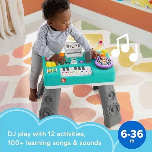 Fisher-Price Laugh & Learn Mix & Learn DJ Table, Musical Learning Toy for Baby & Toddler Image