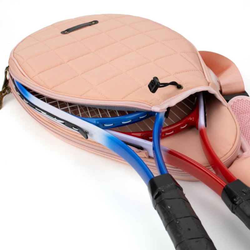 کیف کوله‌پشتی راکت تنیس با ظرفیت بالا و روکش مقاوم در برابر آب | مناسب تنیس، راکتبال و اسکواش سفید رنگ Image