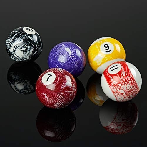 توپ های بیلیارد 2-1/4 اینچی کولاپسار لوکس 2-1/4 اینچی توپ بیلیارد به سبک چرخشی مرمری ست کامل 16 توپی (چند سبک موجود) Image