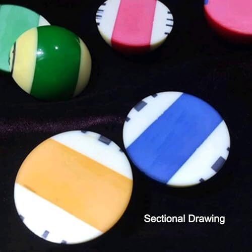 مجموعه توپ های بیلیارد حرفه ای CUPPA، 16 توپ کامل برای میزهای بیلیارد Image