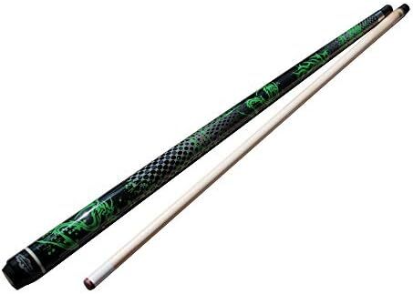 چمپیون Green Dragon Pool Cue Stick، دستکش بیلیارد، Predator 314 Taper، 12mm، نوک Kamui، قیمت خرده فروشی: MSRP 219 دلار (قاب سیاه، 20 اونس) Image