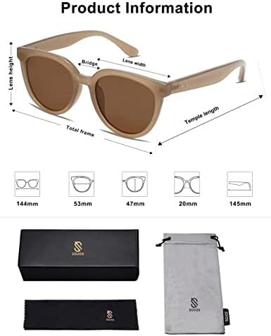 عینک آفتابی SOJOS Fashion Square Aviators برای زنان با لنز آینه تخت SJ1082 Image