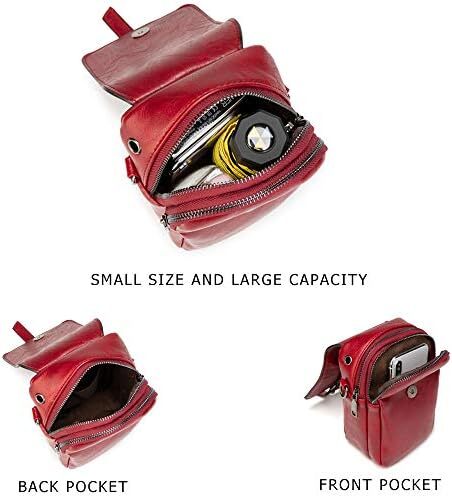 کیف تلفن کراس بادی قدیمی زنانه، کیف شانه ای کوچک مسنجر، کیف پول کیف پول نقد Image