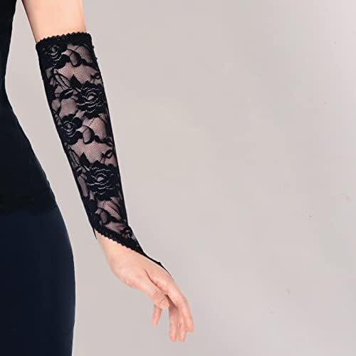 دستکش توری عروسی BABEYOND دستکش کوتاه زنانه برای مهمانی چای دستکش مچی ضیافت دستکش رقص تابستانی