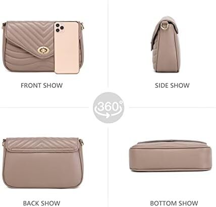 کیف زنانه جیهان جیهان بادی جیهان کیف دستی شانه ای طرح دار کیف کوچک Image