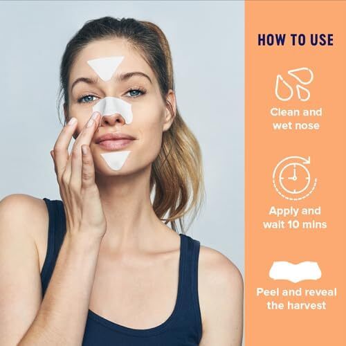 چسب‌های هدفمند حذف جوش‌های سرسیاه بیوره، ناحیه T - ۵ چسب بینی + ۵ چسب صورت + ۵ چسب چانه Image