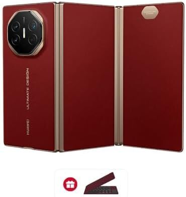 HUAWEI Mate XT | ULTIMATE DESIGN Super Slim Tri-Fold Design Smartphone, 16GB+1TB, Ultra Aperture XMAGE Camera, 10.2-inch Hi-Res HUAWEI X-True Display + MultiView in One, Red + Gifts Image