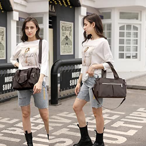 کیف دستی زنانه نایلونی سبک DOURR Hobo Handbags، کیف های چند محفظه ای Image