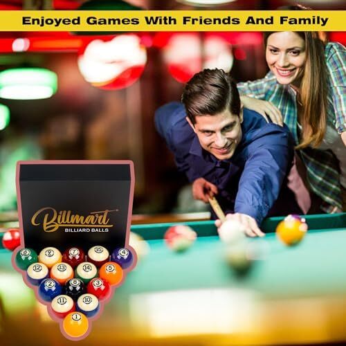 لوازم جانبی میز بیلیارد توپ بیلیارد ممتاز Billmart 2-1/10.2 سانتی متر سایز قاعده 16 ست بیلیارد توپ بیلیارد Image