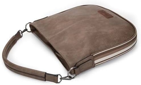 کیف های زنانه رانگلر هوبو کیف های شانه ای نواری نخی راه راه و کیف های دستی با بند Image