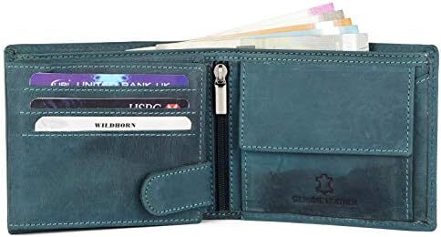 کیف پول مردانه چرمی طبیعی با محافظ WildHorn® RFID Image