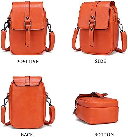 کیف تلفن کراس بادی قدیمی زنانه، کیف شانه ای کوچک مسنجر، کیف پول کیف پول نقد Image