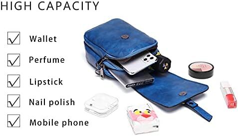 کیف تلفن کراس بادی قدیمی زنانه، کیف شانه ای کوچک مسنجر، کیف پول کیف پول نقد Image